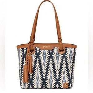 Spartina 449 Navy and Tan Shoulder Bag